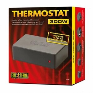Термостат для контроля температуры в террариуме, до 300W, с функцией диммера Exo-Terra Thermostat Dimming & Pulse Proportional