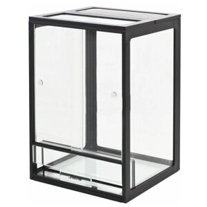 Террариум профильный AquaPlus PROFI 40 (30х30х45 см) стекло: стенки 5 мм, дно 8 мм, черный