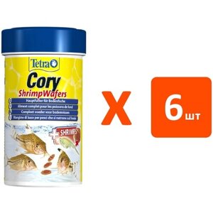 TETRA CORY shrimp wafers корм чипсы для донных рыб (100 мл х 6 шт)
