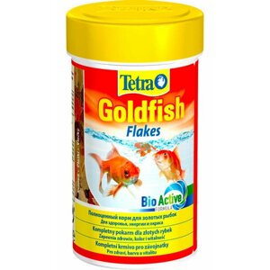TETRA GOLDFISH FLAKES корм хлопья для золотых рыбок и других холодноводных рыб (250 мл х 6 шт)