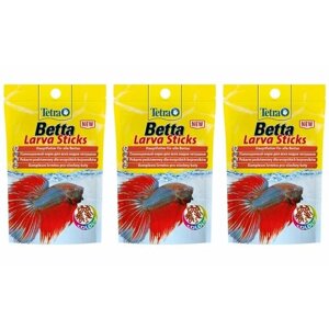Tetra Корм для лабиринтовых и бойцовых рыб Betta Larva Sticks, мини-палочки, 5 г, 3 уп