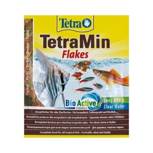 Tetra (корма) Корм для всех видов рыб хлопья (пакет 12гр.) TetraMin Floken 766402 | TetraMin Flocken 0,012 кг 45014 (34 шт)