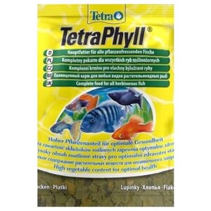 Tetra Phyll Sachet корм для травоядных рыб, хлопья 12 гр (18 шт)