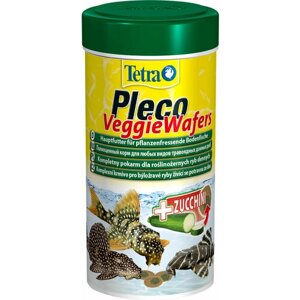 TETRA PLECO SPIRULINA WAFERS корм чипсы для растительноядных донных рыб со спирулиной (250 мл х 2 шт)