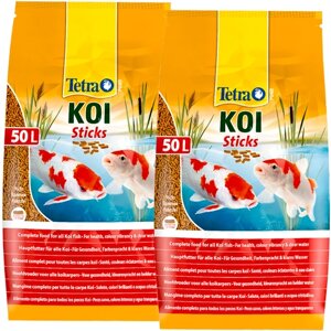 TETRA POND KOI STICKS корм гранулы для прудовых рыб (50 л х 2 шт)