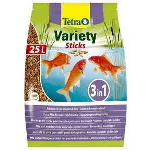 Tetra Pond Variety sticks 25 л. (смесь из 3-х видов палочек)