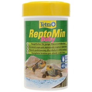 Tetra ReptoMin Baby корм для молодых водных черепах, мини-палочки 100 мл (10 шт)