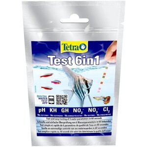 Tetra Test 6в1 тесты для аквариумной воды, 10 шт., 25 г, набор