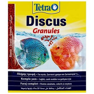 TetraDiscus Granules (гранулы) 15г Основной корм для дискусов (Германия) (16 шт)