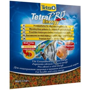 TetraPro Energy Crisps корм- чипсы для всех видов рыб для дополнительной энергии 12 г (sachet)