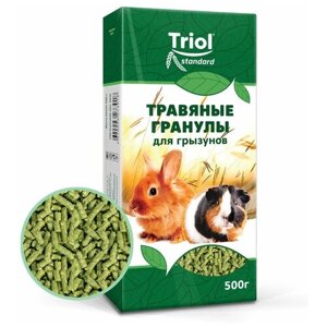 Триол Корм (Тriol Standard) для грызунов Травяные гранулы 500 гр*2 шт