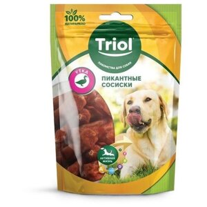 Triol (лакомства) Пикантные сосиски из утки для собак, 70г 10171007, 0,07 кг, 42667 (6 шт)