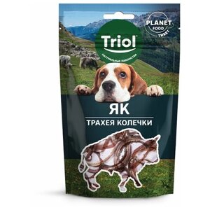 Triol Лакомство для собак PLANET FOOD "Трахея яка в колечках", 30г , 3 упаковки
