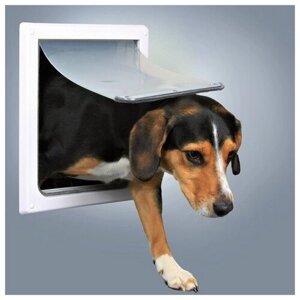 Trixie Дверца для собак 2 положения 22,5х29,5см, пластик, белый шт