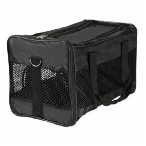Trixie Транспортная сумка переноска для кошек и собак полиэстр черный 48х27х25 см