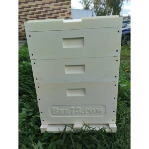 Улей для пчёл 12 рамочный ППУ (дно, дадан, два магазина, крышка)
