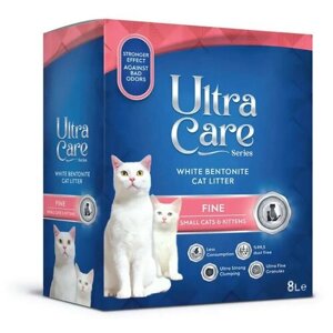Ultra Care Fine Small Cats & Kittens комкующийся наполнитель для кошачьего туалета для котят и мелких кошек