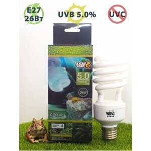 Ультрафиолетовая лампа для рептилий UVB 5.0% LuckyHerp 26W