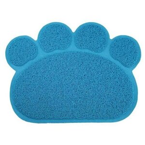 Универсальный мягкий коврик для кошачьего туалета, коврик для еды кошек, собак и кроликов (синий), Pets & Friends PF-CLM-02