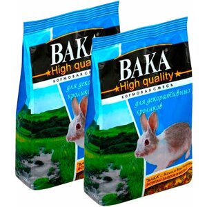 Вака HIGH QUALITY корм для декоративных кроликов (500 гр х 2 шт)