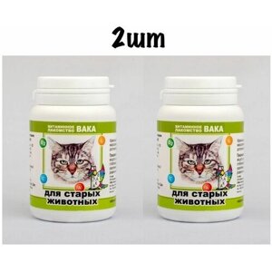 Вака витамины для кошек "Для старых животных" 2шт х по 80табл
