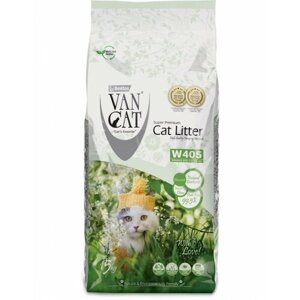 Van Cat Комкующийся наполнитель Стандарт, без пыли, пакет (Natural Standart) Natural Standart, 15 кг