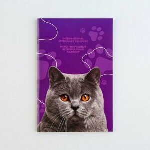 Ветеринарный паспорт международный универсальный для кошек (комплект из 40 шт)
