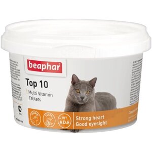 Витамины Beaphar Top 10 Multi Vitamin для кошек , 180 таб.