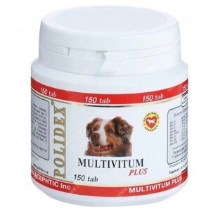Витамины Polidex Multivitum plus (Мультивитум плюс) для собак, 500 шт.