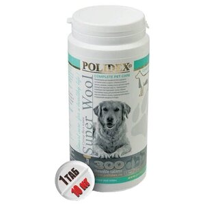 Витамины Polidex Super Wool plus для собак , 300 таб.