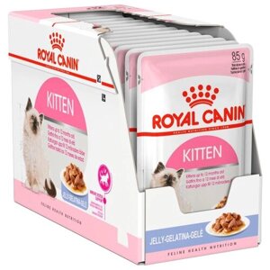 Влажный корм для котят Royal Canin Kitten Instinctive 12 шт. х 85 г (кусочки в желе)