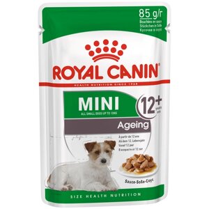 Влажный корм для пожилых собак Royal Canin Mini Ageing 12+ pouch 1 уп. х 1 шт. х 85 г (для мелких пород)