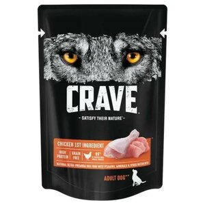 Влажный корм для собак Crave курица 1 уп. х 1 шт. х 85 г