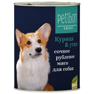 Влажный корм для собак Petibon Smart Smart, утка, курица 1 уп. х 1 шт. х 410 г