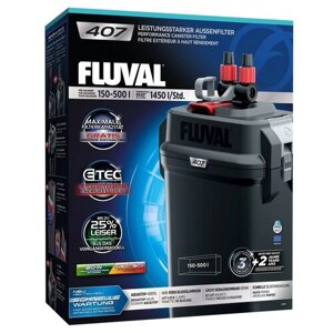 Внешний фильтр Fluval 407, 1450 л/ч, от 150 до 500 л