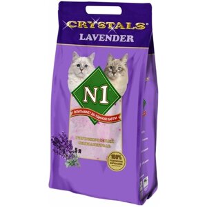 Впитывающий наполнитель N1 Crystals Lavender, 5л, 1 шт.