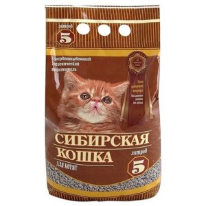 Впитывающий наполнитель Сибирская кошка Для котят Впитывающий, 5л