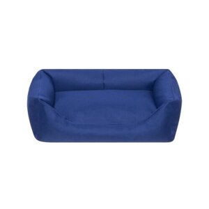 Yami Yami когтеточки и лежаки Лежак прямоугольный с подушкой №1 55*40*18 тёмно-синий (9401син) 0,9 кг 18653 (1 шт)
