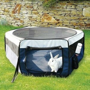 Загон для кроликов Trixie, размер 150 x 65см, бирюзовый / светлый