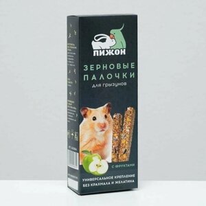 Зерновые палочки для грызунов, с фруктами, 2 шт