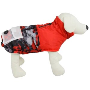 Жилетка для собак, одежда для собак "Не Один Дома" Red, красный, XL, длина спинки - 45 см
