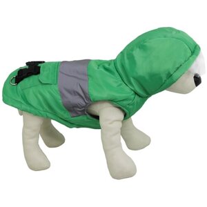 Жилетка для собак, одежда для собак "Не Один Дома" Warm, зеленый, XL, длина спинки - 45 см