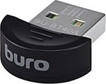 Адаптер Buro USB, BU-BT40A), Bluetooth 4.0+EDR class 1.5, 20 м, черный