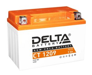Аккумулятор Delta CT 1209 12В, 9Ач, 152х87х107мм, battery replacement YTX9-BS