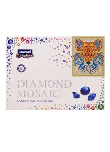 Алмазная мозаика MAZARI Сказочный лис, 40х50см , 1 дизайн, частичная выкладка, стразы разного размера, картонная упаковка