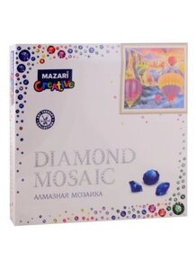Алмазная мозаика MAZARI Воздушные шары 2, 30х30 см (рама 28.8х28.8 см) ,1 дизайн, частичная выкладка, стразы разного размера