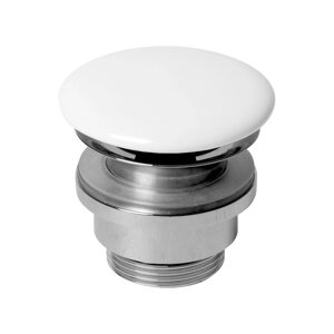 AZZURRA Донный клапан для раковины, с крышкой керамической-цвет белый