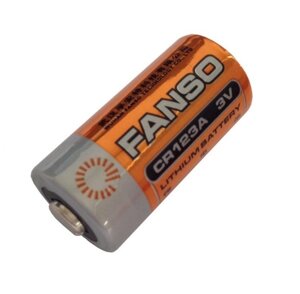 Батарейка Fanso CR123A/S Li-MnO2 батарея типоразмера CR123, 3 В, 1.5 Ач, Траб:4085 °C