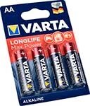 Батарейка VARTA longlife MAX P. AA бл. 4