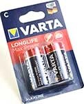Батарейка VARTA longlife MAX P. C бл. 2